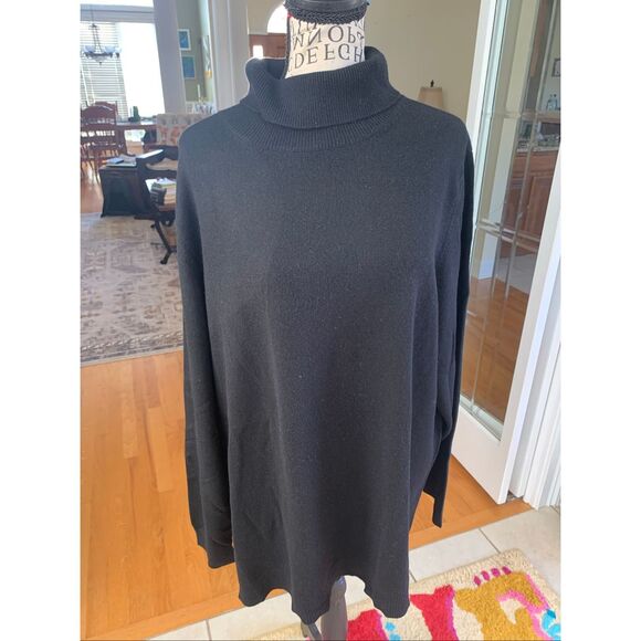 Lands’ End Cashmere Turtleneck Sweater - Picture 1 of 10